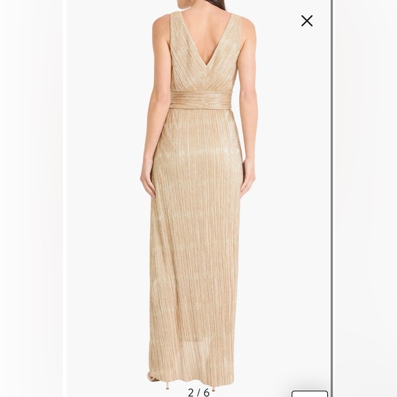 Maggy London Shimmering Gold Formal Dress Maggy London Shimmering Gold Formal Dress